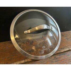 CALPHALON 9" Stainless Steel/Glass Lid